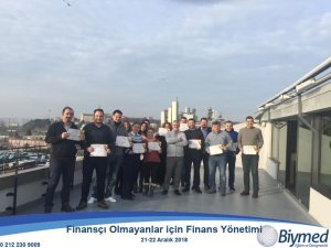 Finansçı Olmayanlar için Finans Yönetimi Eğitimi Fotoğrafları - Aralık 2018