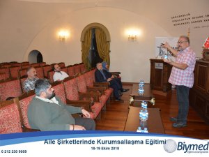 Aile Şirketlerinde Kurumsallaşma Eğitimi Fotoğrafları - Ekim 2018